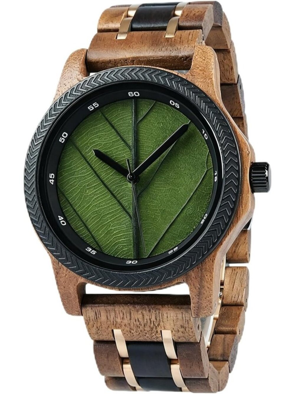 Natural Wooden Men's Watch - Minimalist Japanese Quartz, Lightweight, Unique